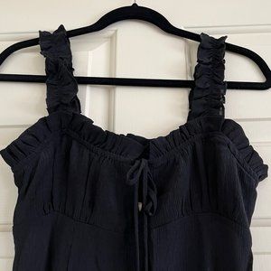 NWT Stone Cold Fox Brooks Sheer Black Maxi Dress XS/S